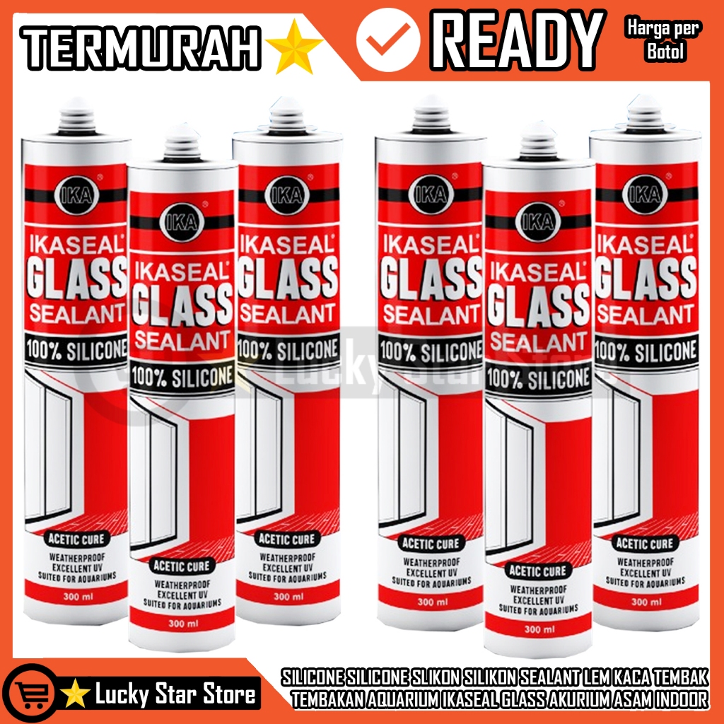 SILICONE SILICONE SLIKON SILIKON SEALANT LEM KACA AQUARIUM IKASEAL GLASS AKURIUM BERBAU ASAM WATERPR