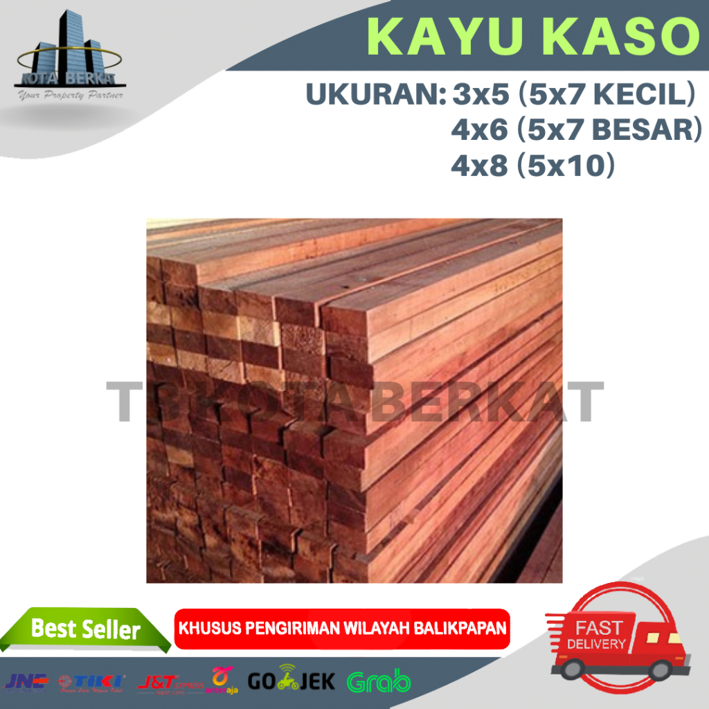 KAYU KASO/ KAYU MERANTI / BALOK KAYU PERKUBIK