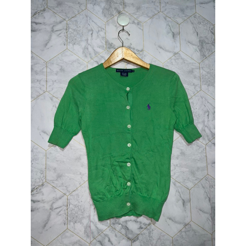 rajut knit ralph lauren polo lengan pendek