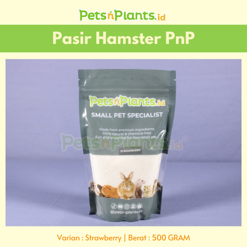 Pasir Hamster PetsNPlants.id Strawberry 500 gram