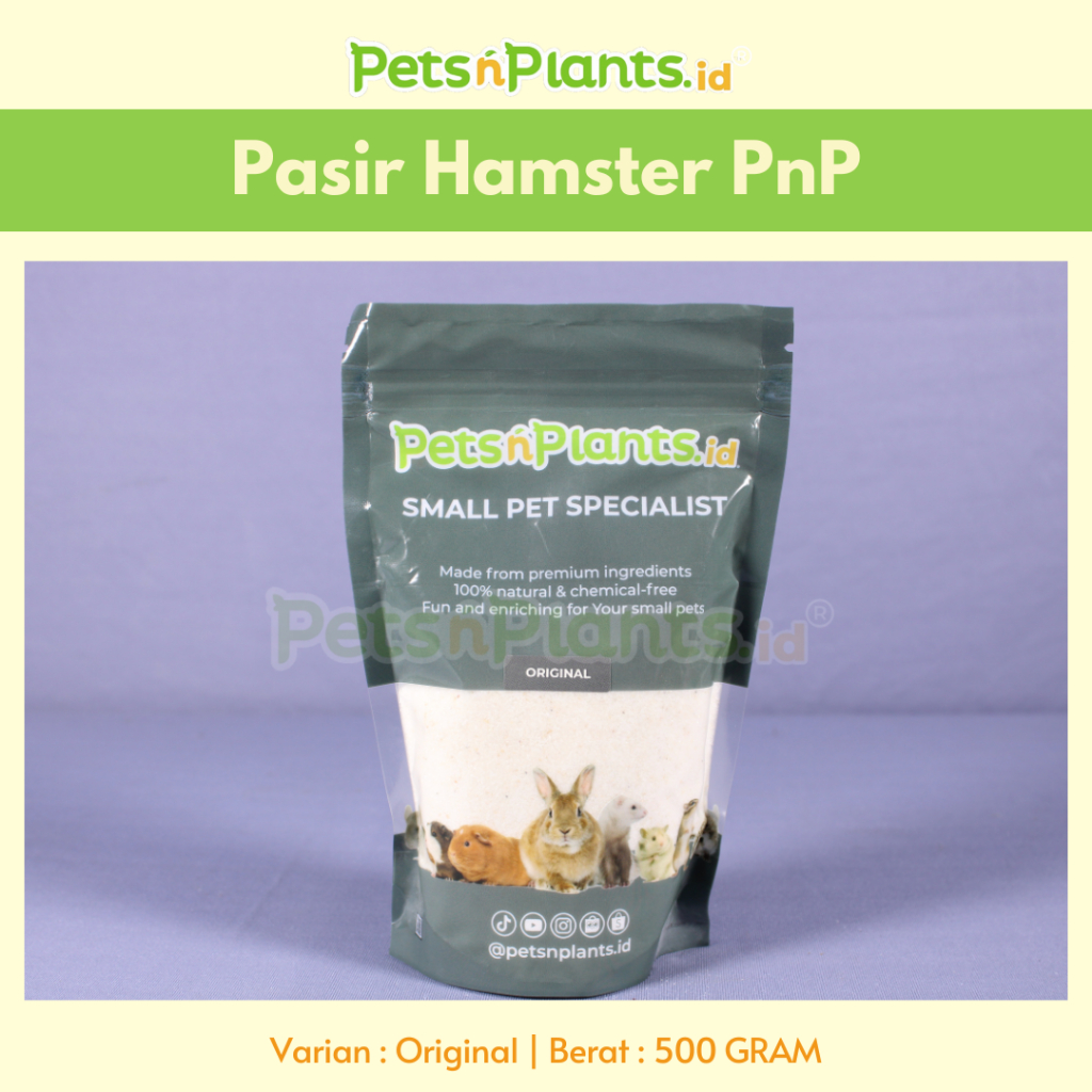 Pasir Hamster Wangi Hamster Bath Sand PetsNPlants.id Original 500gr