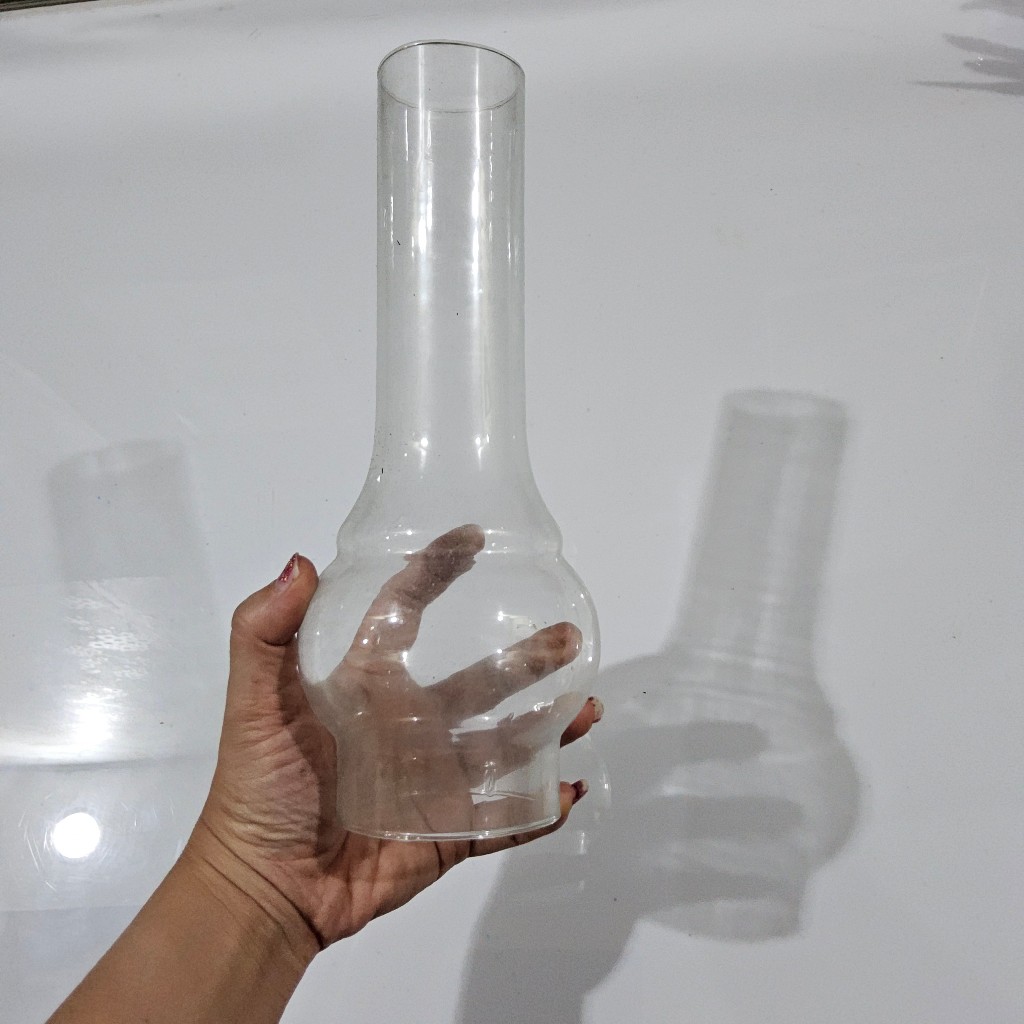 Kaca semprong lampu teplok besar minyak tanah size 20