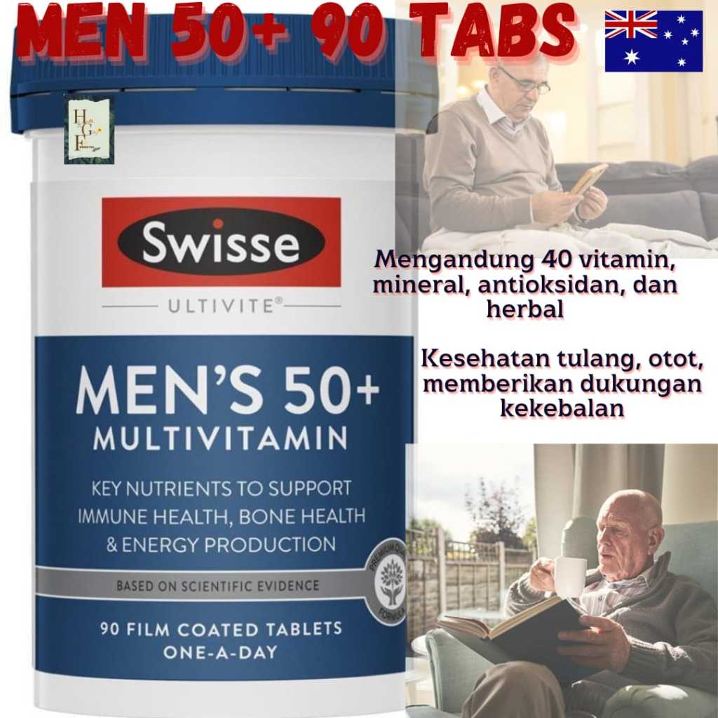 swisse mens multivitamin 50+ 90 tablets
