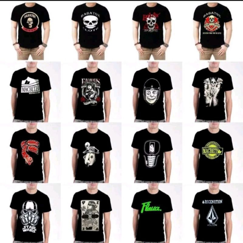 KAOS DISTRO TERMURAH 100RB DAPAT 7 PCS