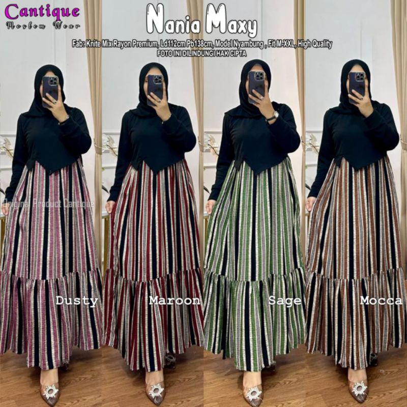 Nania Maxy Dress Pakaian Wanita
