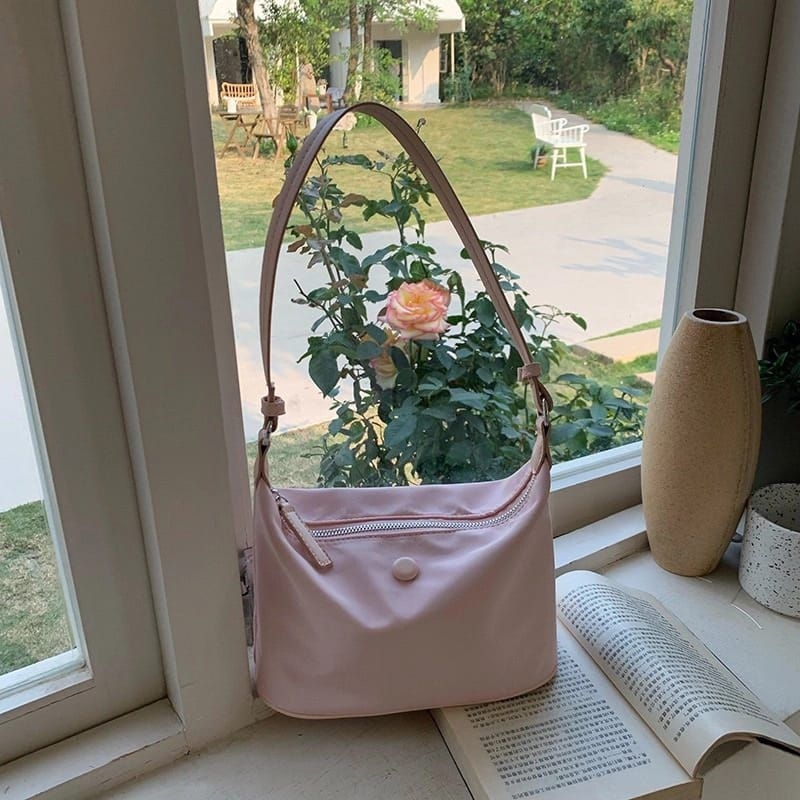Mini Bag Wanita Tas Selempang Tas Hp Kecil Cewek Nylon Shoulder Bag Tas Santai Elegant Tas Korean St