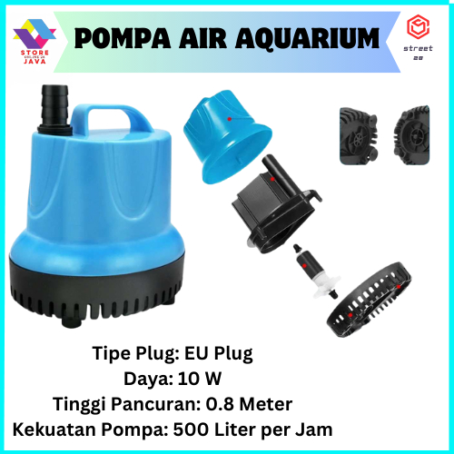 Pompa Air Aquarium? 10W Mini Water Pump Fish Tank Submersible Sanyo Mesin Pompa Air Mini Akuarium Si