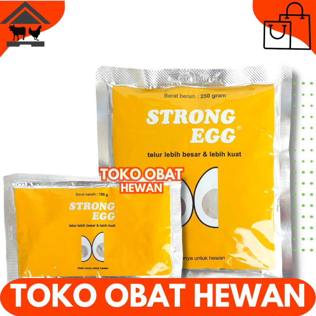 STRONG EGG 250 GRAM STRONG EGG 100 GRAM - Vitamin Ayam Penguat Cangkang & Peningkat Berat Telur Masa