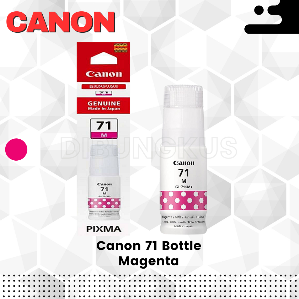 

Tinta Canon 71 Magenta Merah PGBK Original 100%