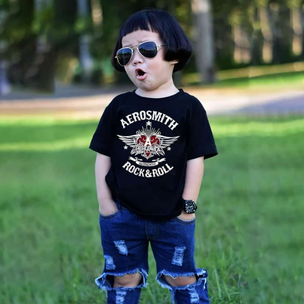 KAOS BAND ANAK AEROSMITH JAJAN ANAK | JAJAN METAL | JAJAN ROCK | KAOS MUSIC |