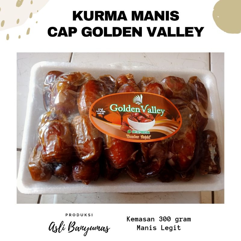 

KURMA GOLDEN VALLEY 300GR | KHAS BANYUMAS | HARGA TERJANGKAU | FREE GIFT MIN BELANJA 50K (all item)