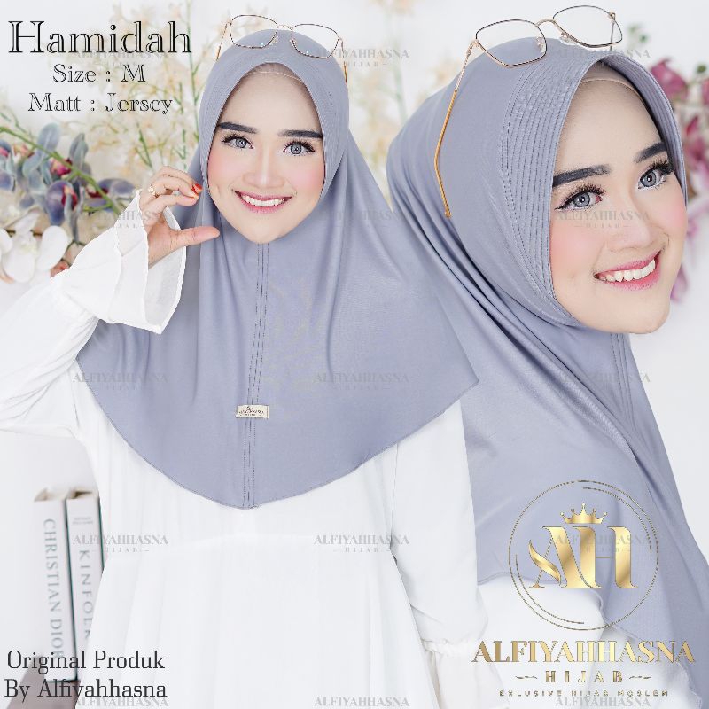 Bergo Hamidah Size M/ Sport Menutup Dada | Hijab Sport Menutup Dada Jersey Premium