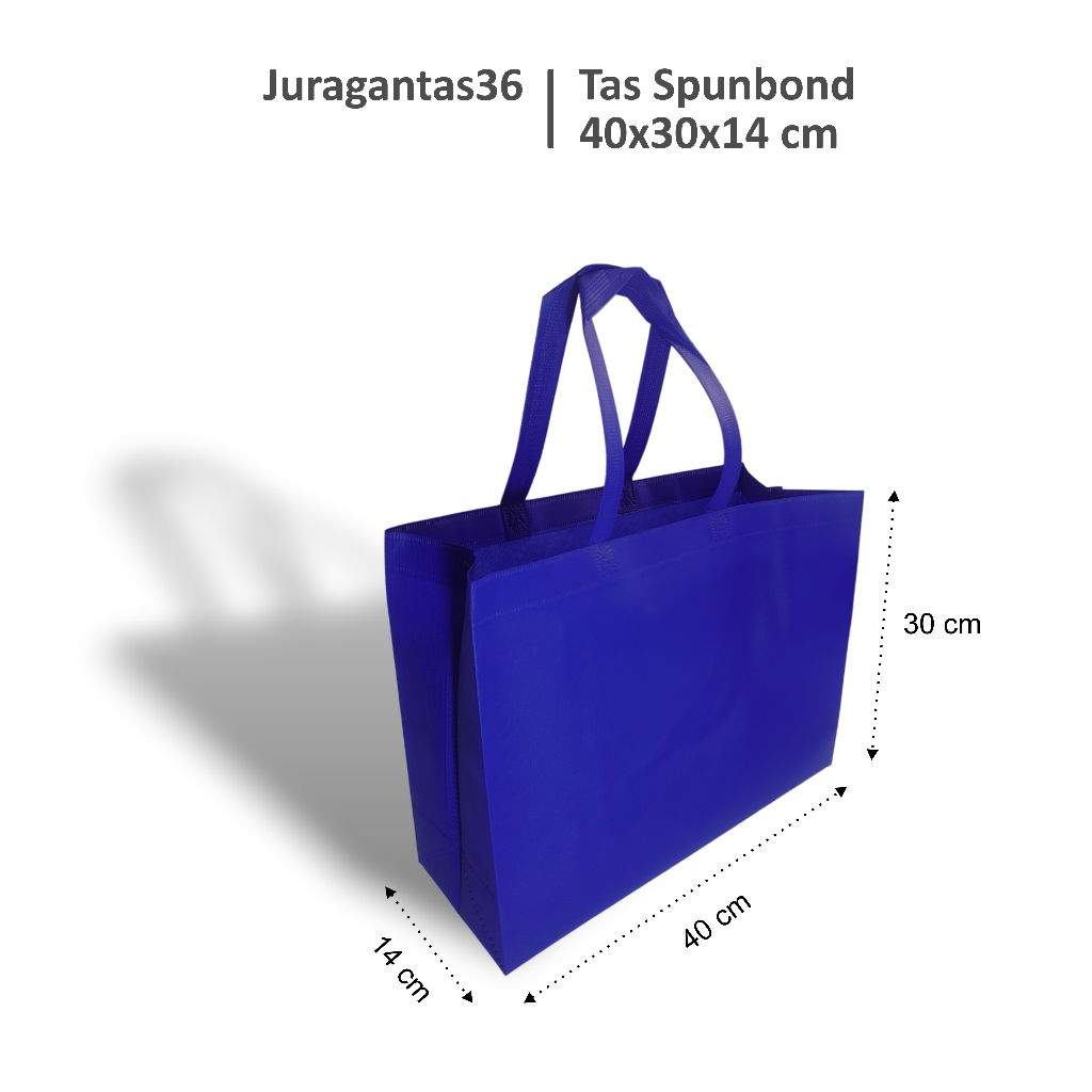 

(12 Pcs) Tas Spunbond 40x30x14 cm / Tas Belanja