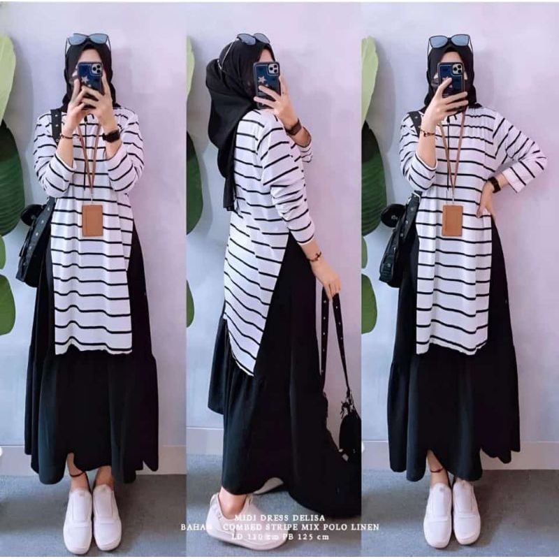 GAMIS KAOS SALUR / GHINA MIDI