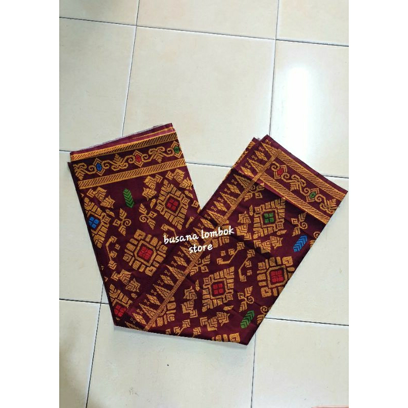BESTPROMO KAIN SONGKET MOTIF SONGKET PRINTING KAIN LOMBOK