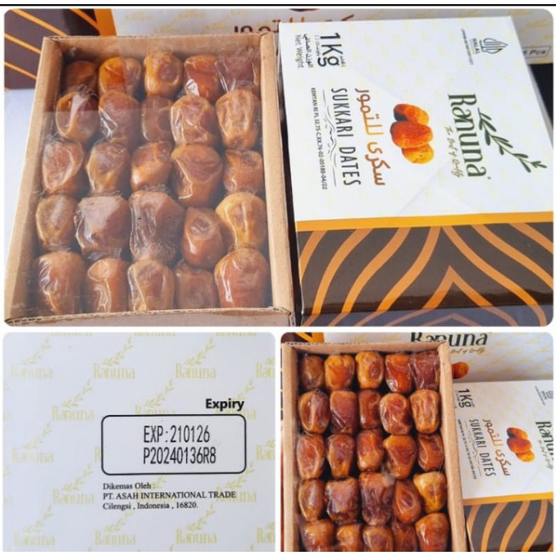 

Kurma sukari premium Ranuna kemasan 1kg