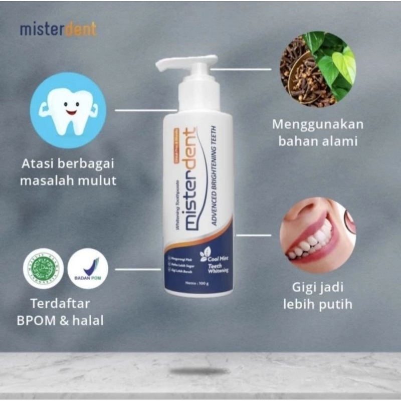 RB22 PROMO TERLARIS Misterdent Pasta Gigi Misterdent Advanced Brightening 100% Original Memutihkan
