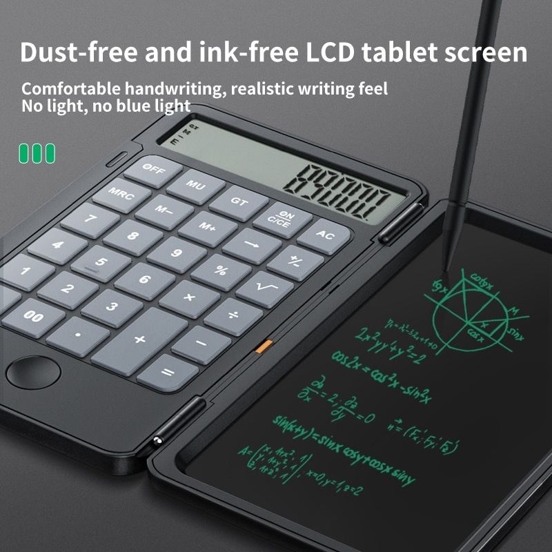 

CALCULATOR WITH LCD WRITING TAB