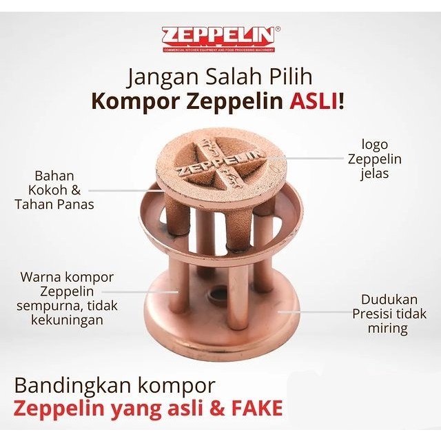 Zeppelin Kepala Kompor Gas Semawar 201 - 209