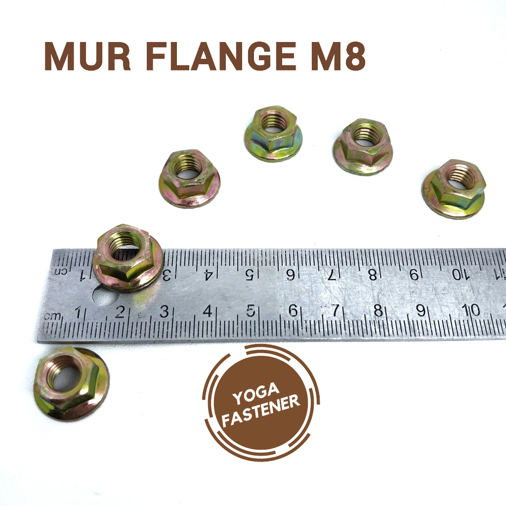 Mur Flange M8 khusus untuk baut flange M8