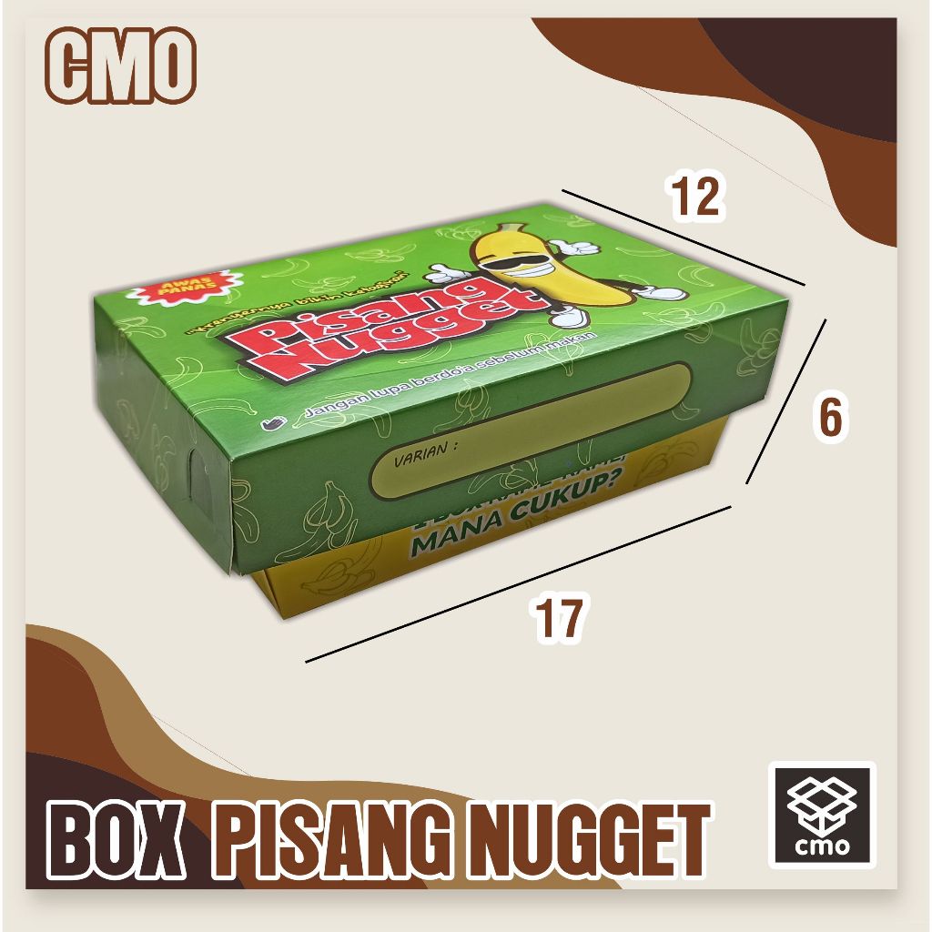

Kemasan pisang nuget universal full print tanpa merk