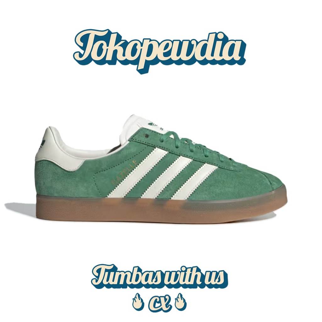 Adidas Gazelle Preloved Green Off White