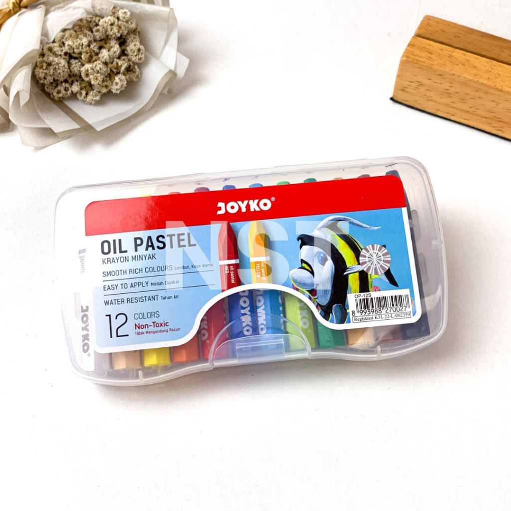 

Crayon Krayon Minyak Oil Pastel Joyko 12 Warna OP-12S