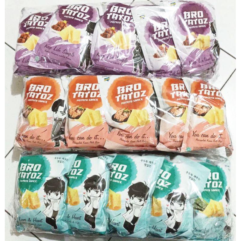 

Brotatoz kikoya potato snack kentang per pack isi 10pc