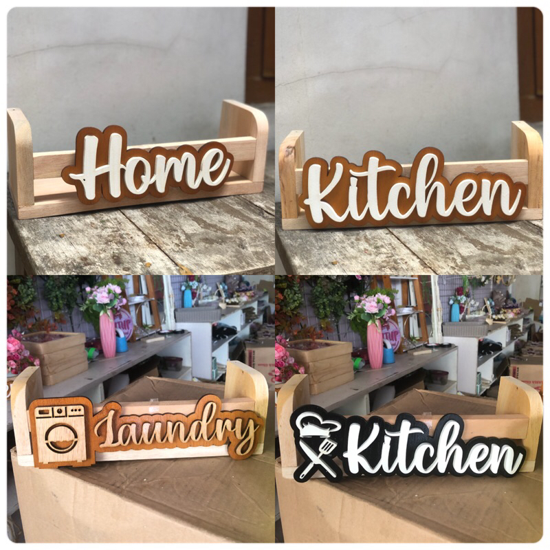 Rak dinding / Hambalan kayu Rak bumbu Dapur /Rak laundry