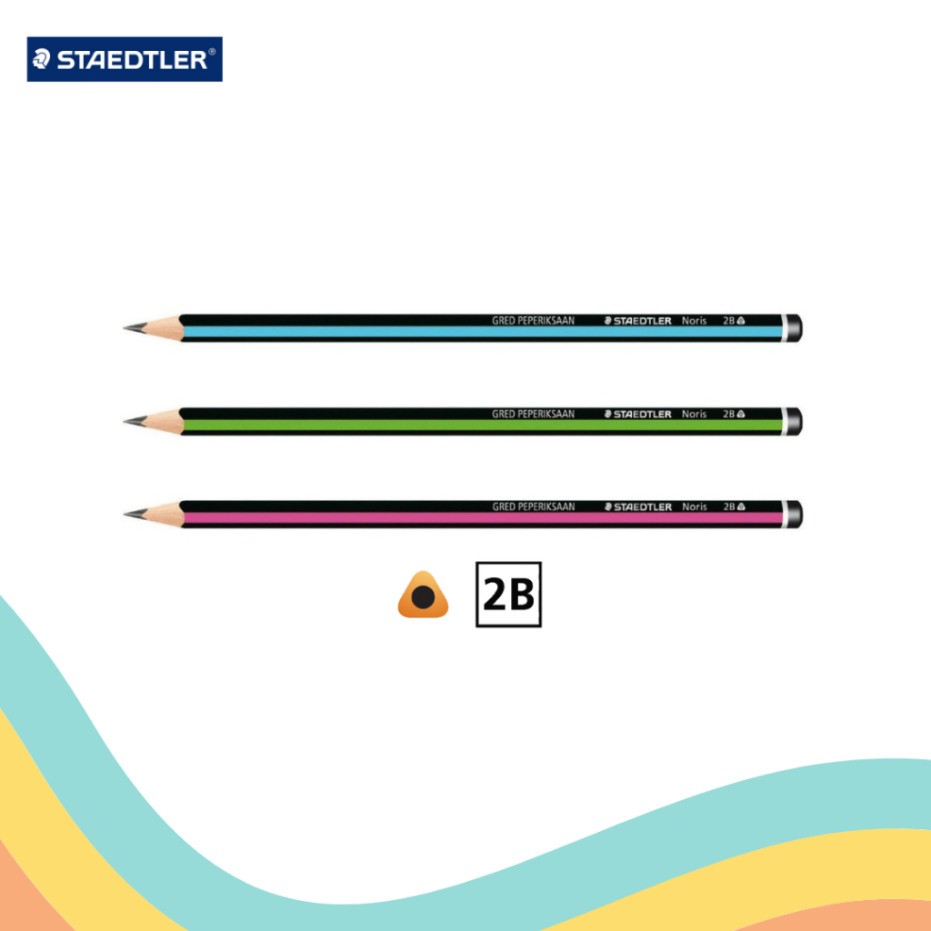 

PENSIL 2B STAEDLER NORIS SEGITIGA (12 PCS)