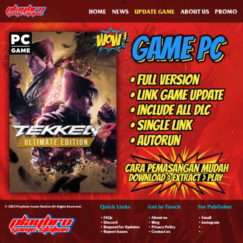 Tekken 8 Ultimate Edition - Game PC/Laptop - Game Shopee - ( Download to Play Bro)