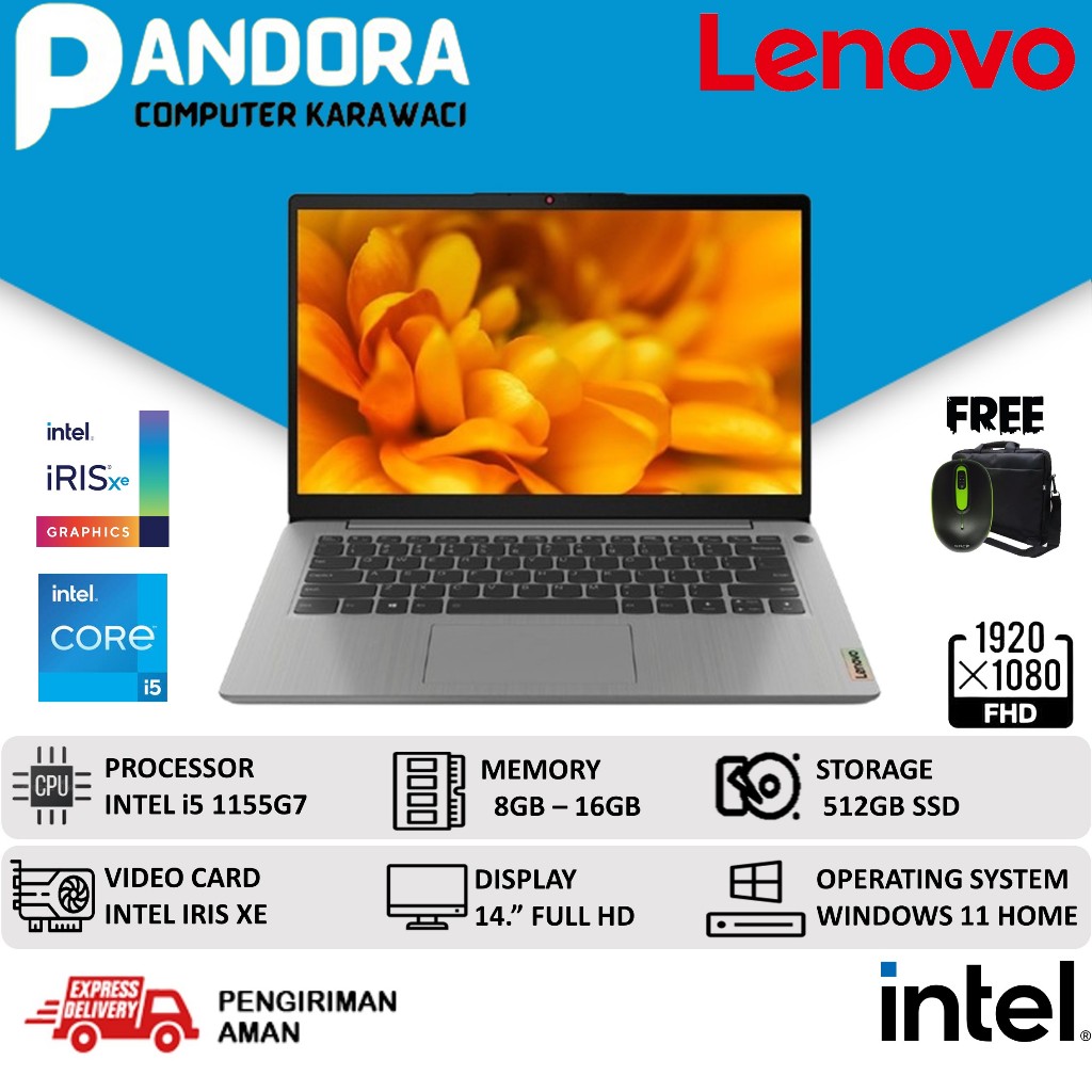 LENOVO IDEAPAD SLIM 3i 14 INTEL I5 1235U GEN 12 16GB 1TB SSD FULL HD WIN 11
