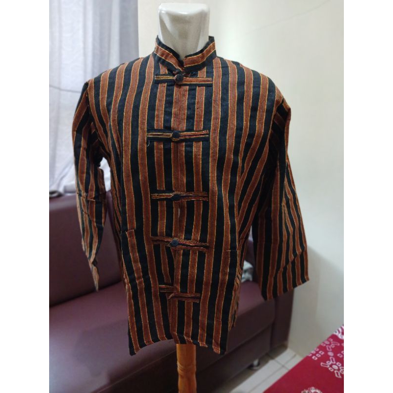 BAJU KOKO SANGHAI LURIK MANDARIN