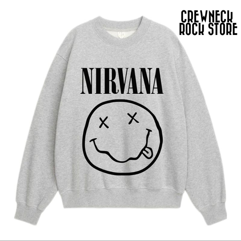 Crewneck Nirvana smile like spirit Premium