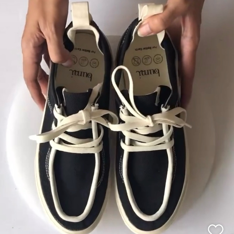 PRELOVED Pijak Bumi Kotta Hybrid Shoes Black sepatu santai unisex wanita pria