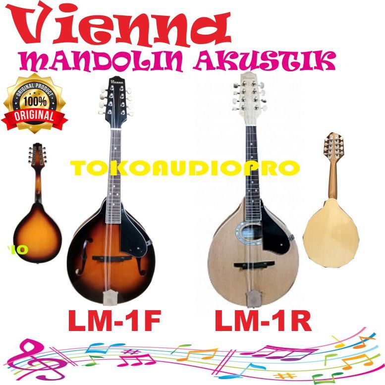 Gitar Mandolin Vienna 8 String Mandolin Akustik