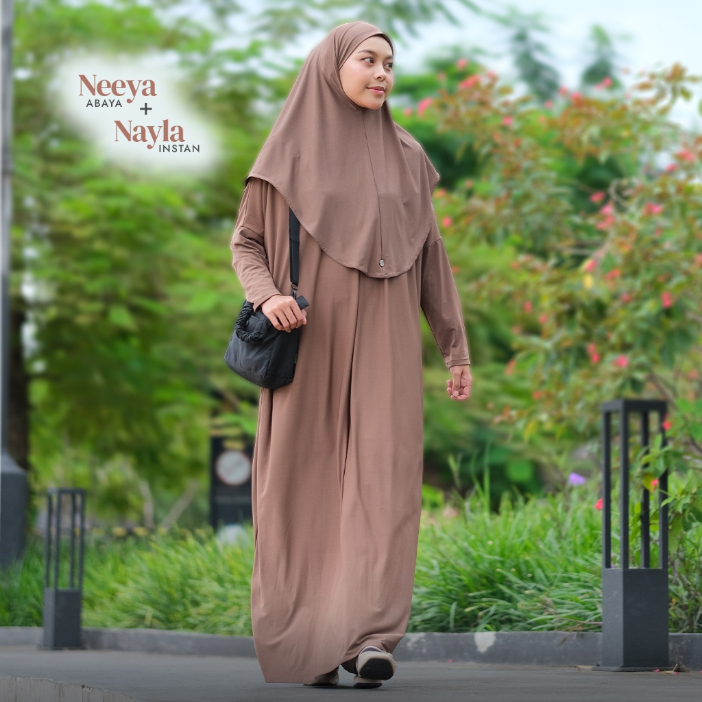 RnW | Neeya Abaya Dress - Gamis Abaya Syari Busui Friendly-7