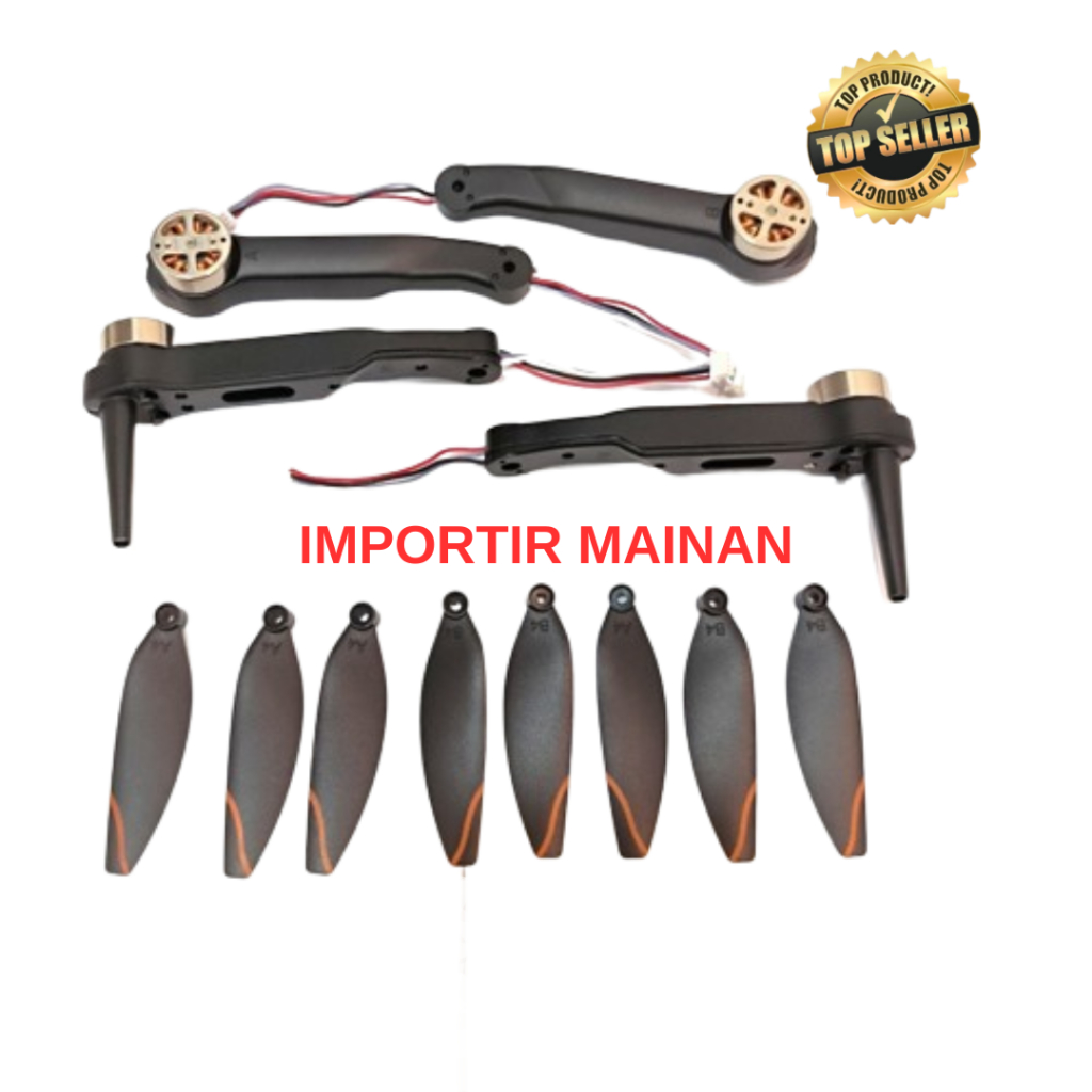 berbagai part drone brushless F823 motor arm propeller 8pcs