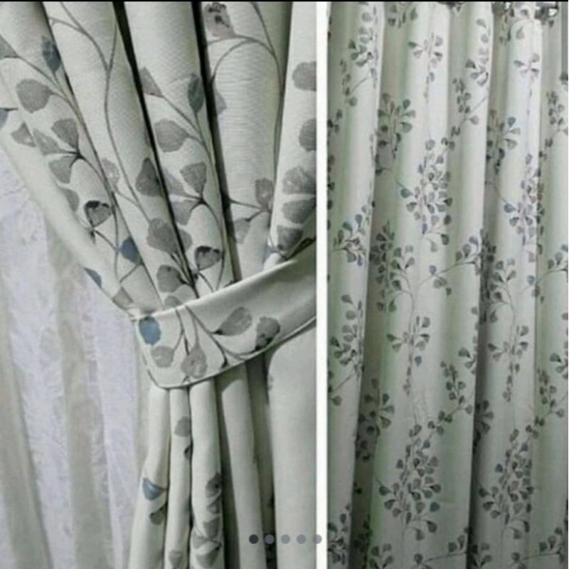 GORDEN MOTIF DAUN SAKURA GORDEN JENDELA DAN PINTU