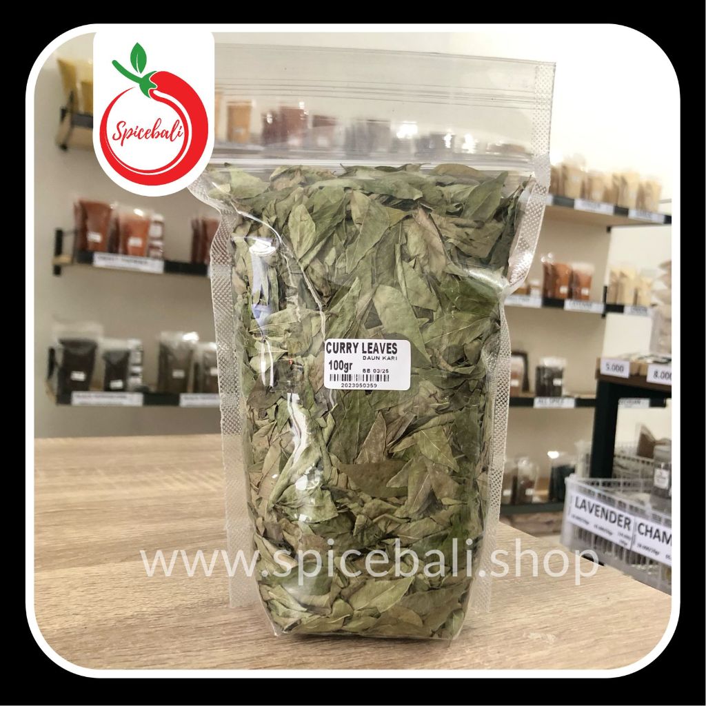 

Daun Kari Kering 100 gr / Dried Curry Leaves 100 gr / Dry Curry Leaf / Daun Kare