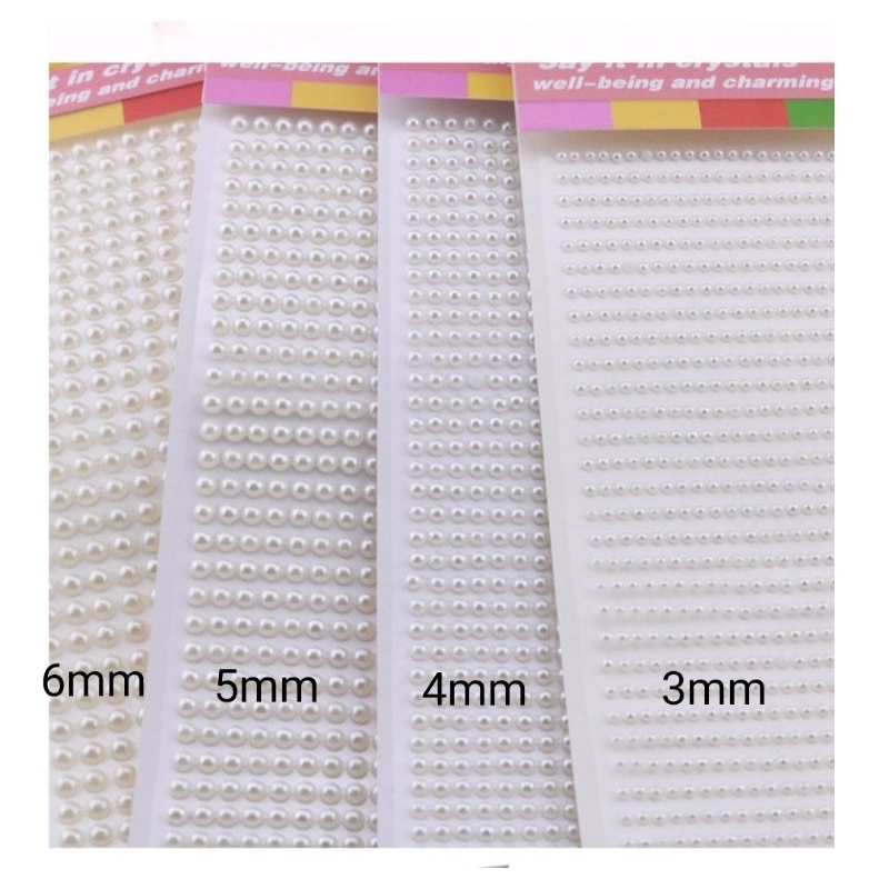 

[ST 01] Sticker Stiker DIY Craft Kerajinan Make Up Wajah Mutiara