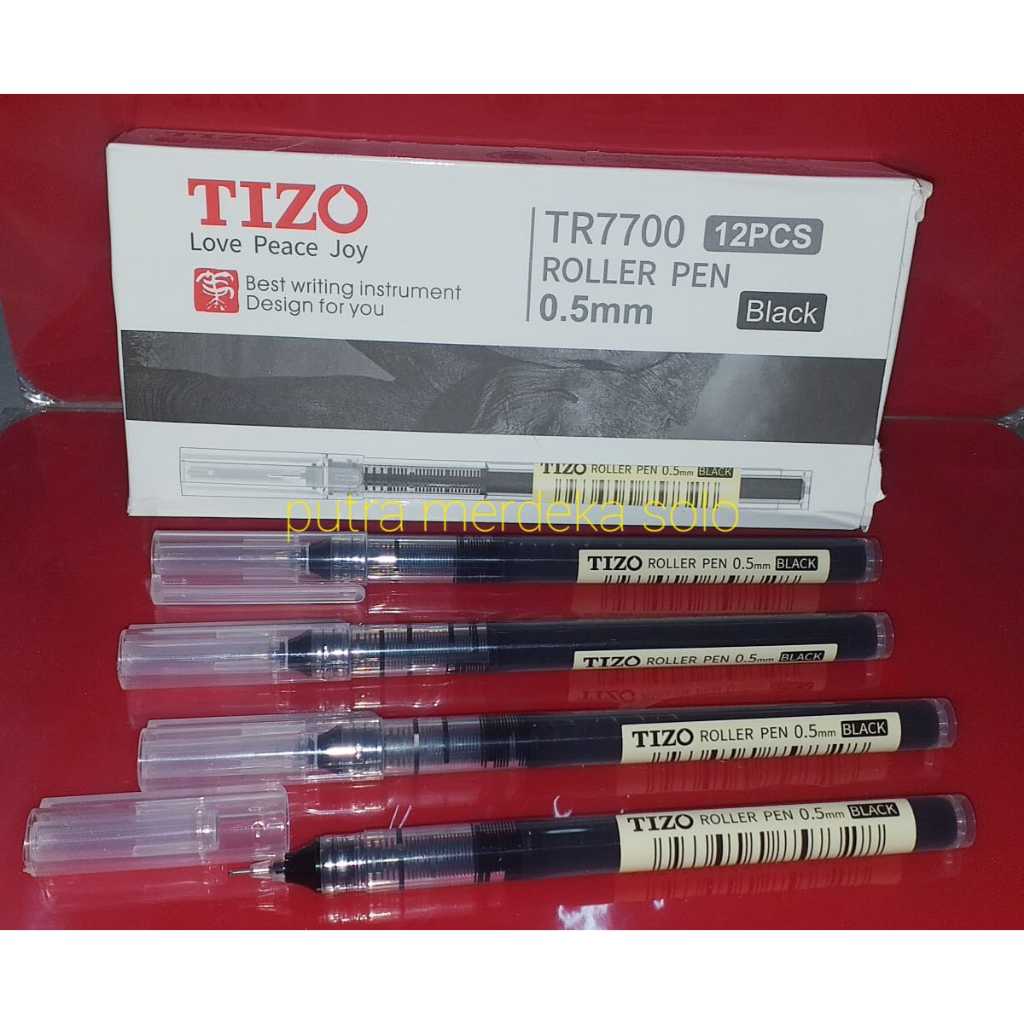 

Ballpoint Gel Ink, Bolpen Gel Roller Tizo TR-7700, Pulpen Gel Tizo Roller 0.5mm