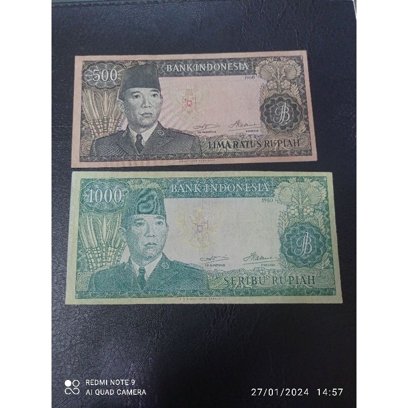 uang kuno 500 dan 1000 soekarno