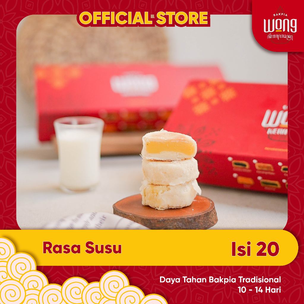 

Bakpia Wong Keraton - Bakpia Reguler Susu Isi 20
