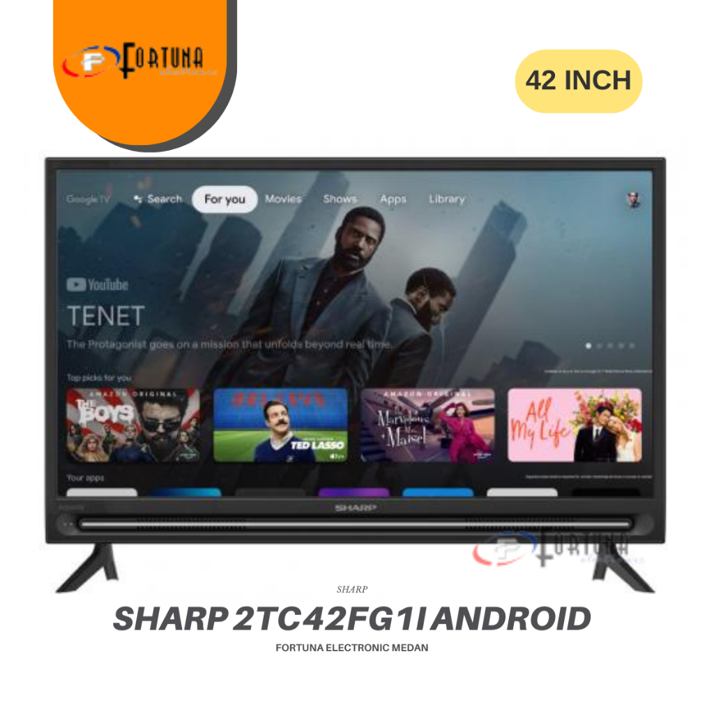 SHARP 2TC42FG1I LED 42 INCH GOOGLE TV MEDAN