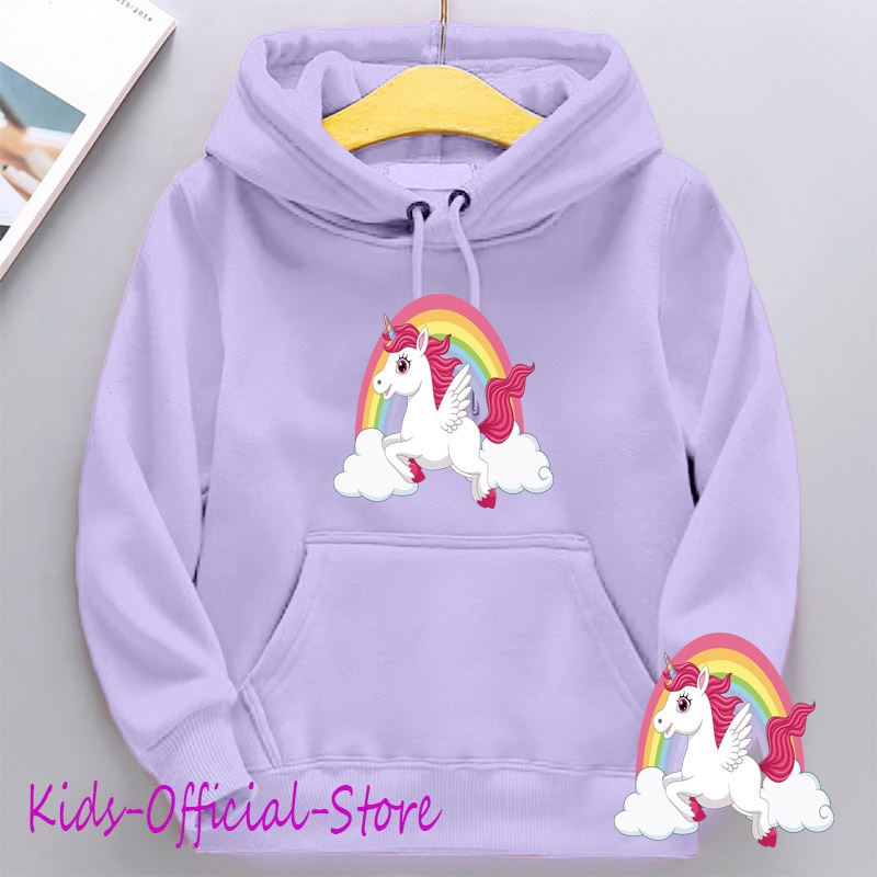 Sweater hoodie unicorn anak
