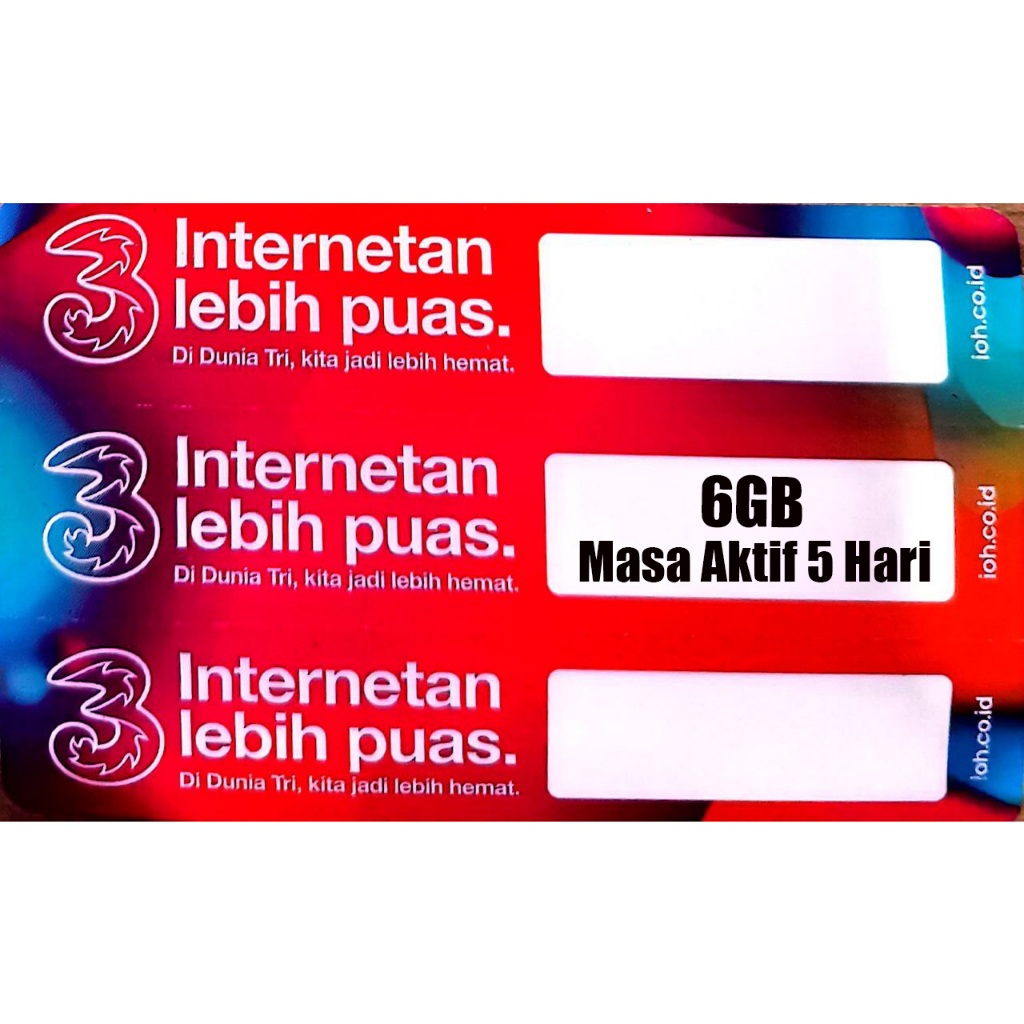 V TRI 6GB 5 HARI (10 GB /5 HARI )