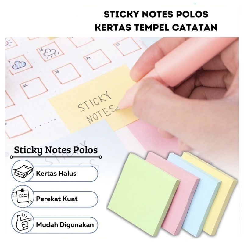 

Memo Tempel / Sticky Notes Deli Warna 76x76 mm | 100 sheets