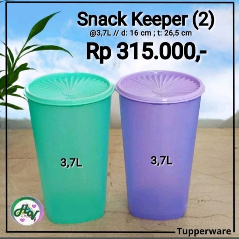 ORIGINAL TUPPERWR SNACK KEEPER (1) TOPLES TIINGGI