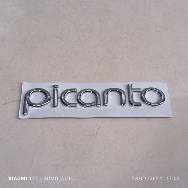 emblem tulisan PICANTO